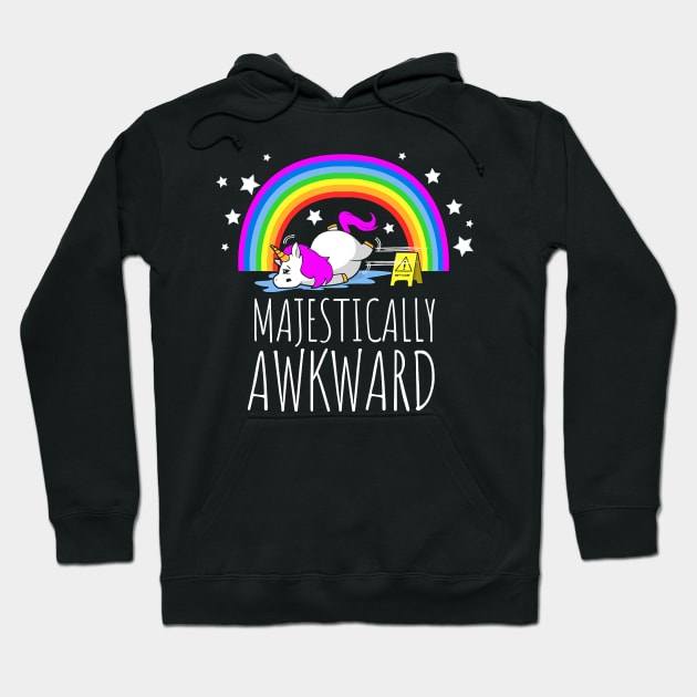 Majestically Awkward Unicorn for the Socially Awkward Hoodie by chomacker99